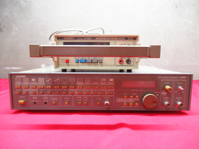 2点セット HIOKI 日置 3182 DIGITAL POWER HI TESTER / LEADER リーダー PAL PATTERN GENERATOR 408P 動作未確認 現状品 管理7S1126H-H4