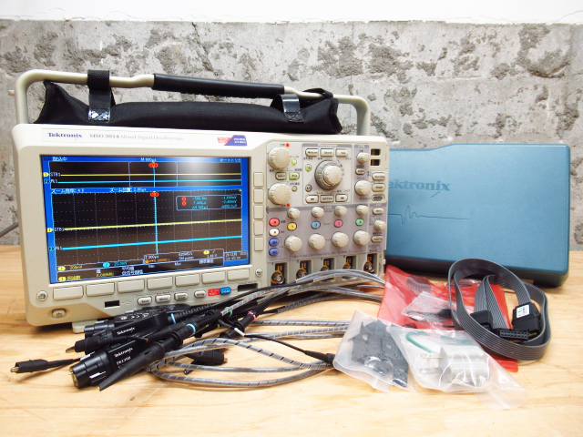 正常動作品 Tektronix テクトロニクス MSO3014 ミックスド シグナル オシロスコープ P6139B プローブ 4点 セット 管理7k1128E-I1