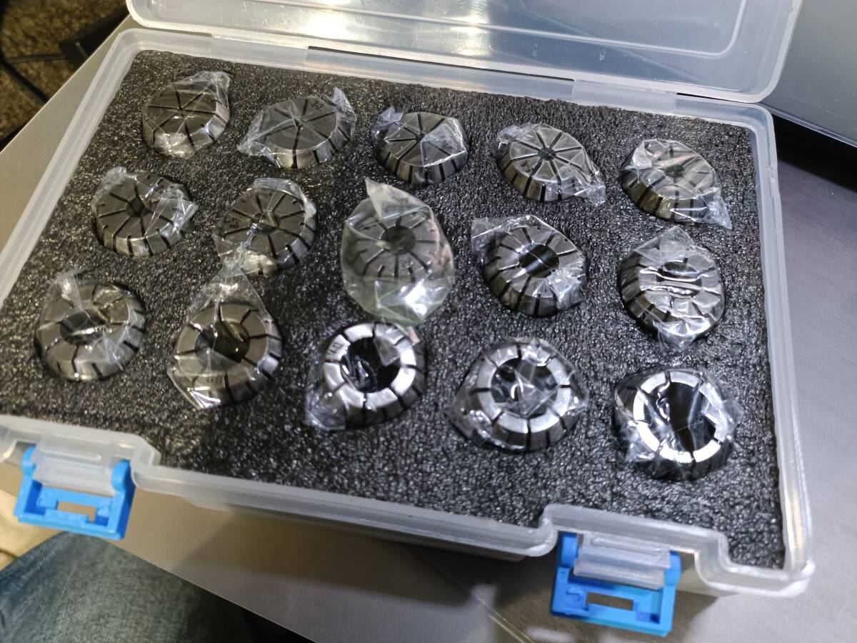 ER25 コレット CNC フライス 旋盤 1～13mm "1/4" "1/8" 15個セット