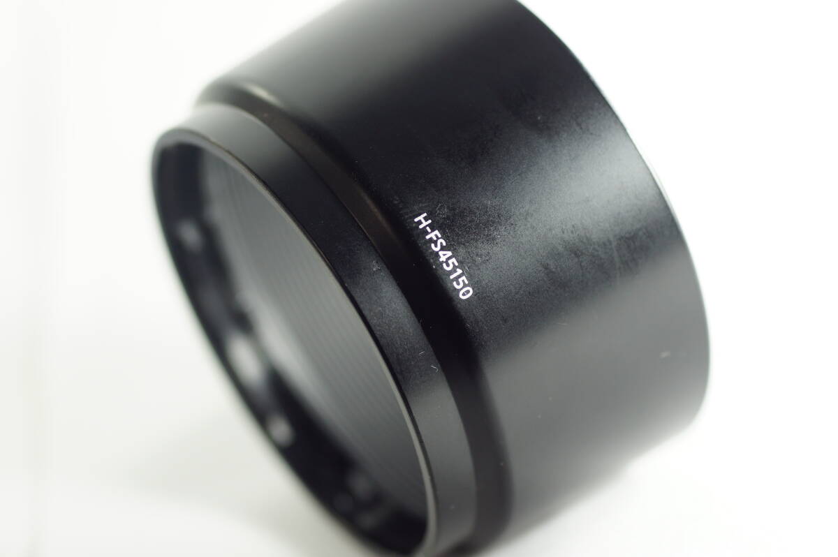 PH190群『並品』 Panasonic H-FS45150 G VARIO 45-150mm F4.0-5.6 ASPH用 パナソニック レンズフード LENS HOOD
