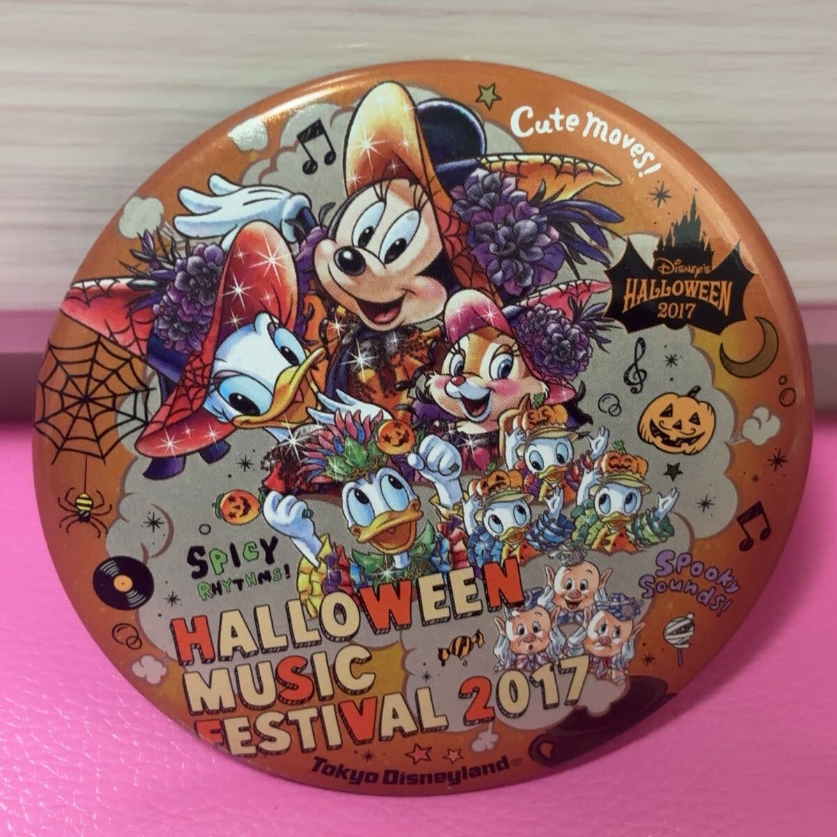 ●ディズニーハロウィンミュージックフェスティバル 2017 缶バッジ