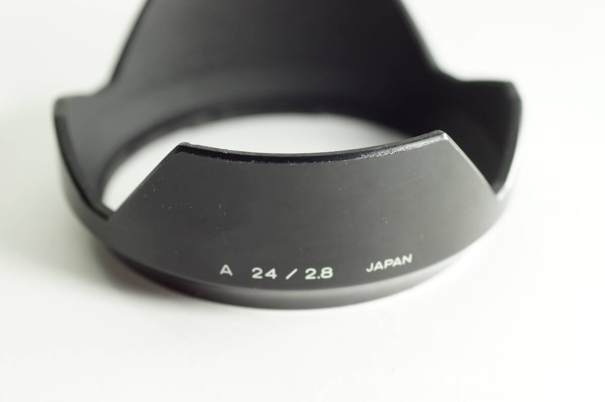 影OG『並品』 MINOLTA A 24／2.8 AF 24mm F2.8 A 24／2.8 ミノルタ レンズフード LENS HOOD SHADE