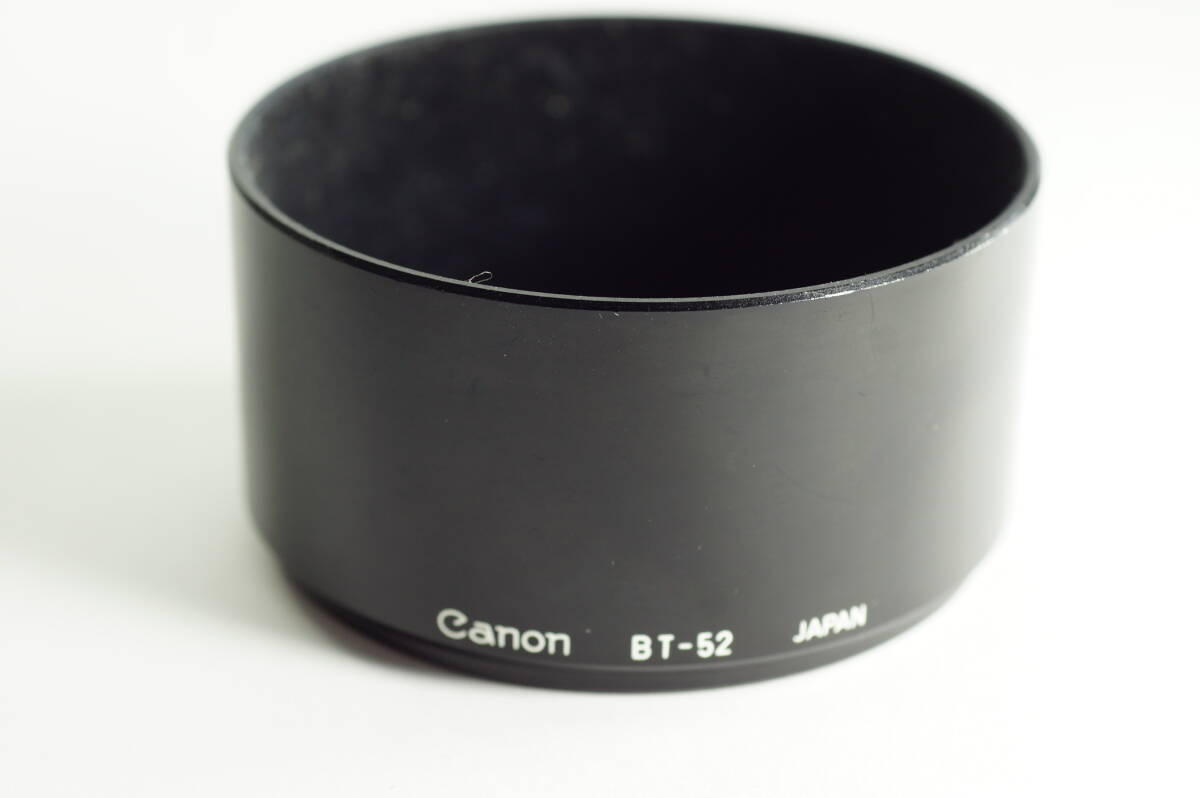影OG『並品』 Canon BT-52 NewFD 85mm F1.8用 100mm F2 2.8 100mm F4 MACRO キヤノン レンズフード LENS HOOD SHADE
