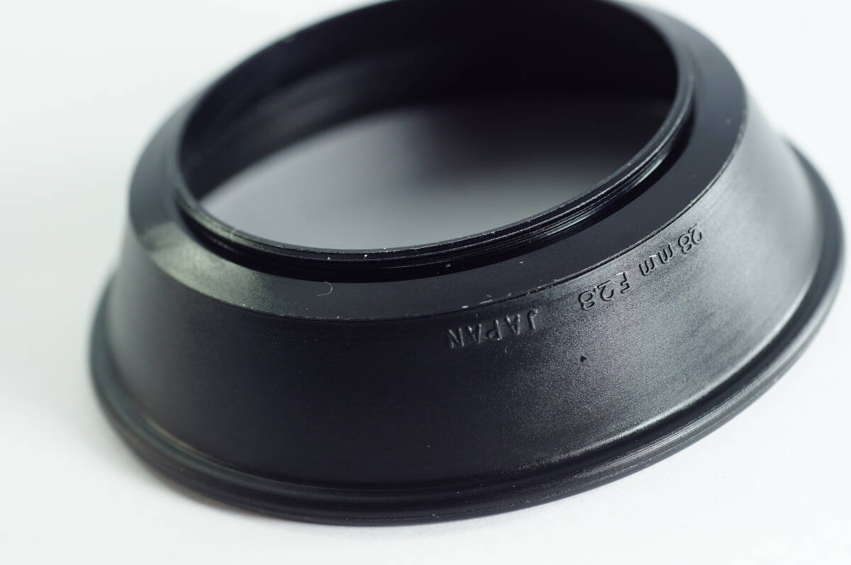 影mini-01『とてもキレイ』OLYMPUS オリンパス OM28mm F2.8用 ラバーレンズフード LENS HOOD SHADE