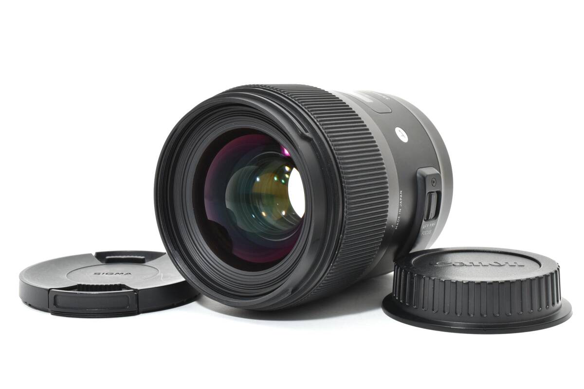 ★良品★ SIGMA シグマ Art 35mm F1.4 DG HSM For Canon キャノン EFマウント 単焦点 広角レンズ ＃3451