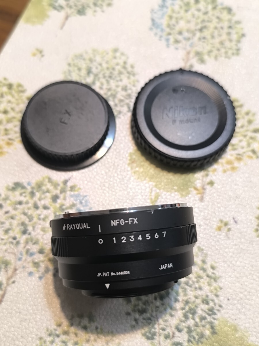 RAYQUAL NFG FX レイクォール マウントアダプター ニコン Fマウント → フジ Xマウント　マウントアダプター　絞り付き　日本製