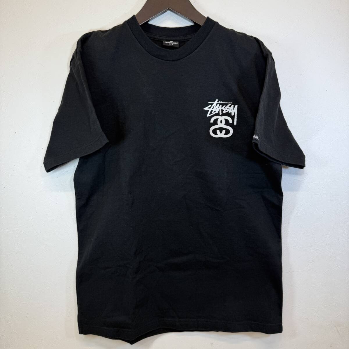 ●【MH-1441】未使用品 STUSSY ステューシー CUSTOMADE カスタムメイド No2 バックプリント USA製 オールド Tシャツ 