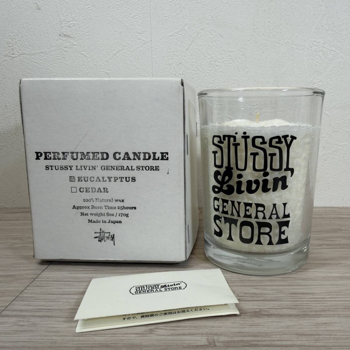 【MH-1585】未使用保管品 STUSSY ステューシー キャンドル LIVIN' GENERAL STORE EUCALYPTUS 6oz/170g