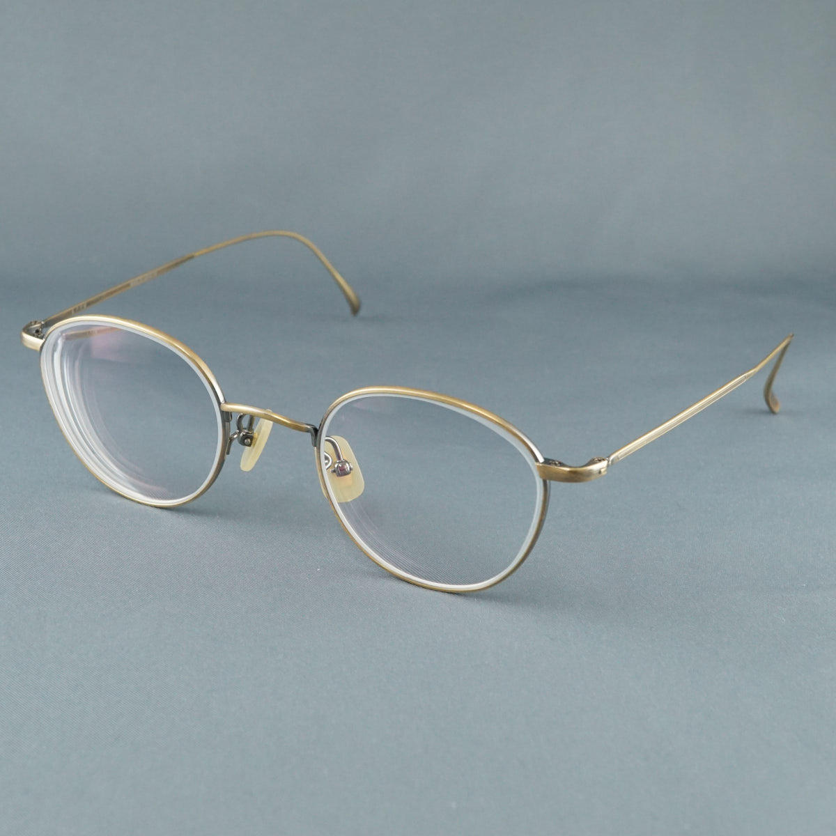眼鏡 金子眼鏡 VINTAGE KV-78L USED美品 ATG アンティークゴールド ユニセックス ヴィンテージ チタン 中古 X8385
