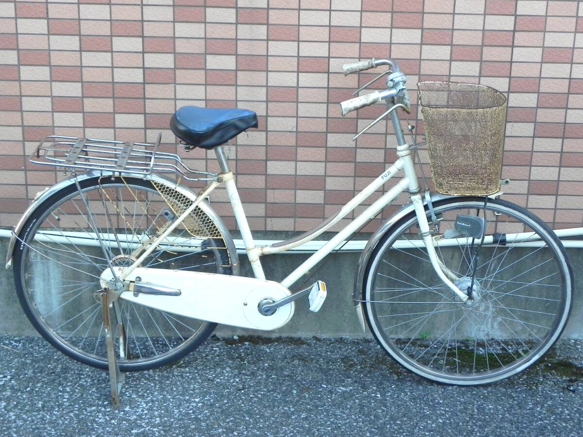 [R5193]FUJI 富士自転車 HILADY ロッドブレーキ 26インチ レトロ ママチャリ