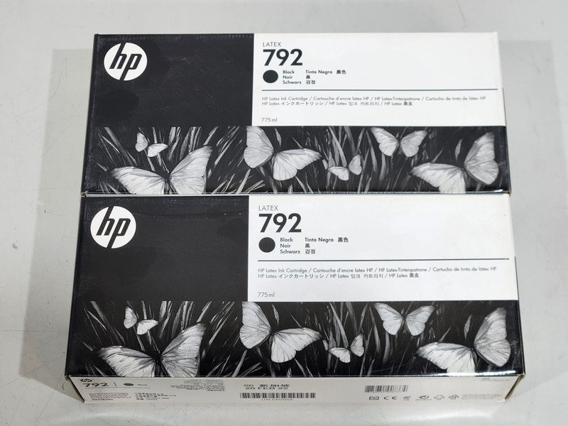 [未使用] HP 純正インクカートリッジ HP 792 ブラック CN705A DesignJet L26500 LATEX 210等用 2個 使用期限切れ (5)