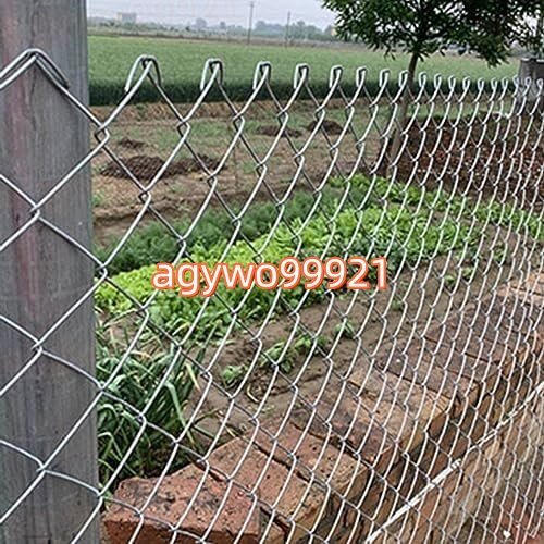 ワイヤーメッシュフェンス 金網 ワイヤーネット 単穴径5-6cm 溶融亜鉛メッキガーデンメッシュフェンスヘビーデューティ 厚さ2mm 1.5x20m