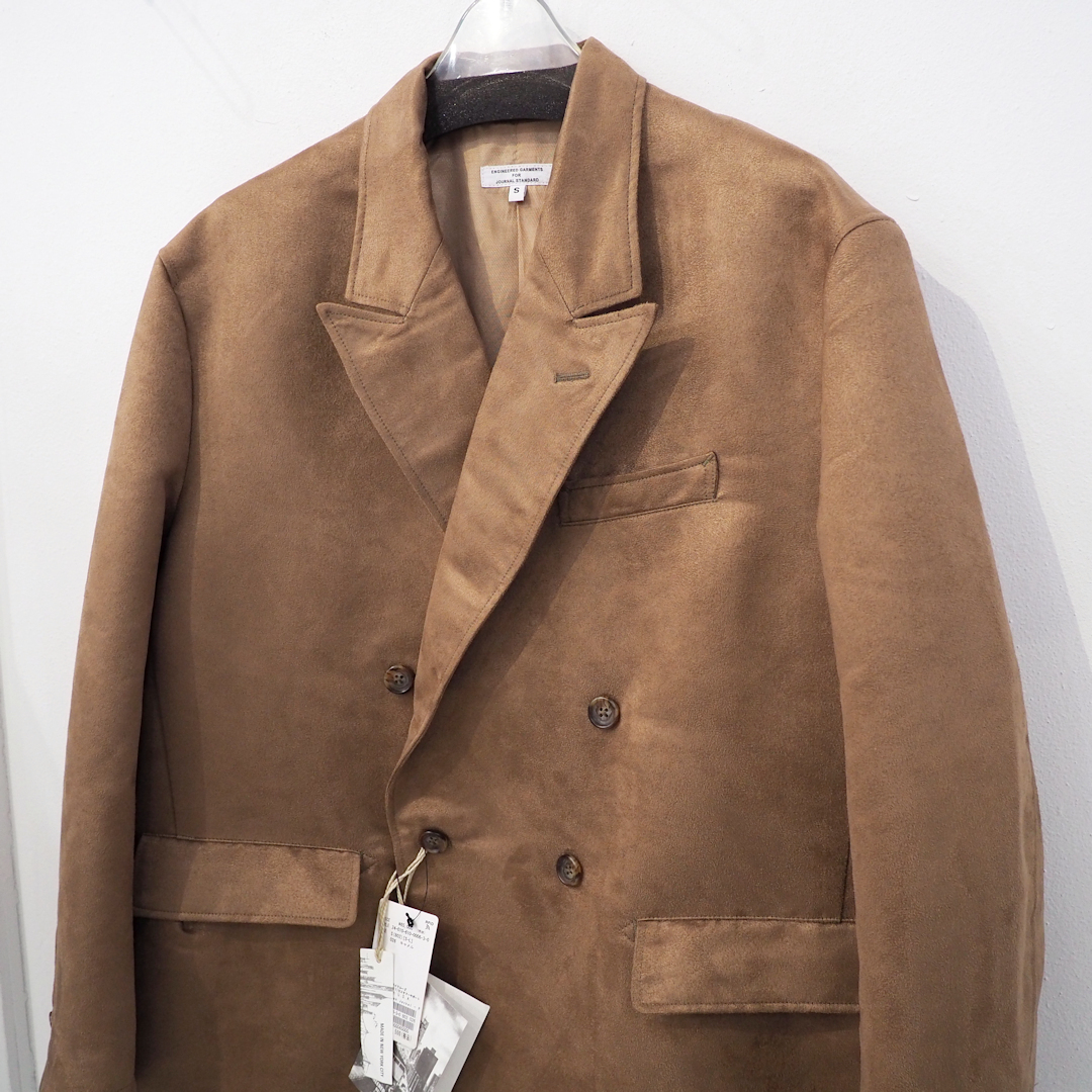 新品 定価71500円 ジャーナルスタンダード x エンジニアドガーメンツ 24aw スエード テーラード ダブル ジャケット キャメル メンズ S M