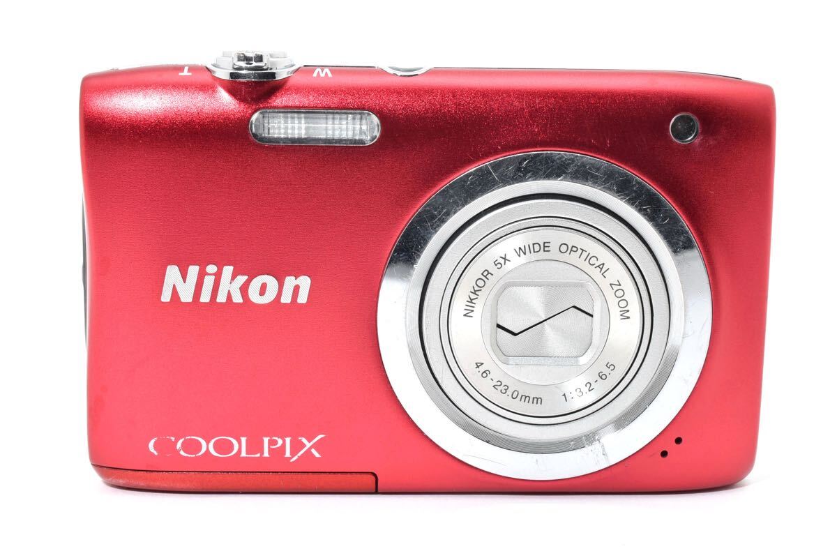Nikon ニコン COOLPIX A100 レッド クールピクス コンパクトデジタルカメラ (681)
