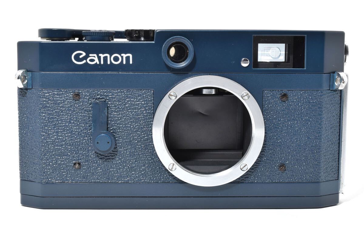【希少美品】Canon P populaire ポピュレール レンジファインダー ブルーグレー フィルムカメラ Leica Lマウント ライカ #686