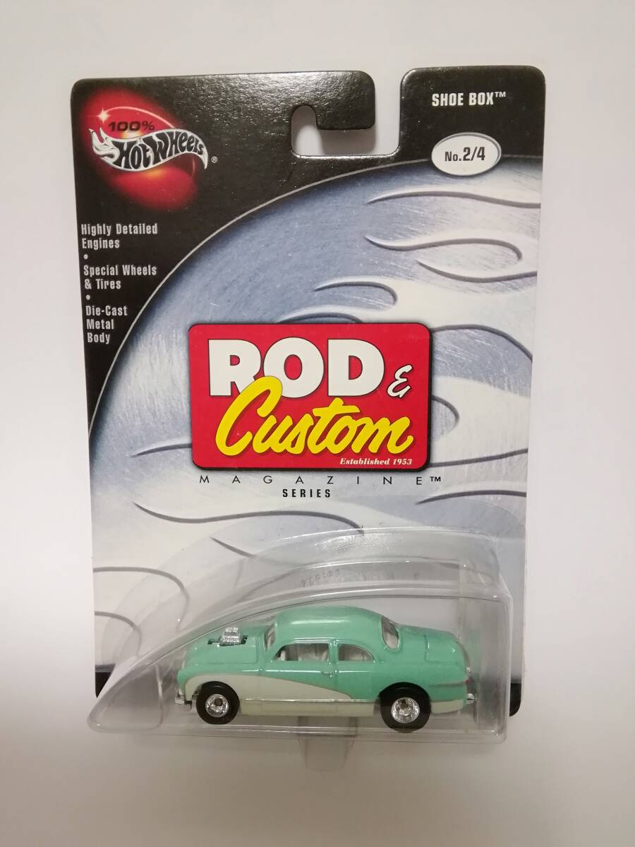 １００％ホットウィール／HOTWHEELS■シューボックス／ＳＨＯＥ ＢＯＸ■ROD&CUSTOMマガジン２０２２年製