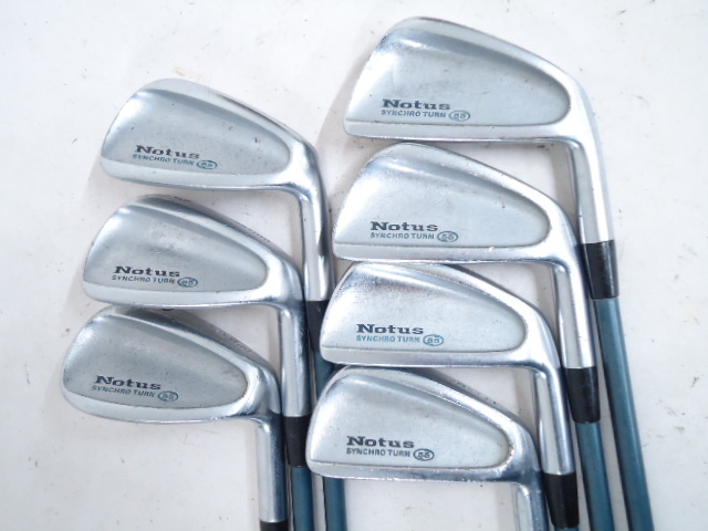★mizuno Notus SYNCHRO TURN 55★メンズアイアンセット7本組★ミズノ★ノータス★純正カーボン★FLEX7★ゴルフクラブ★#71116YM_BLACK16★