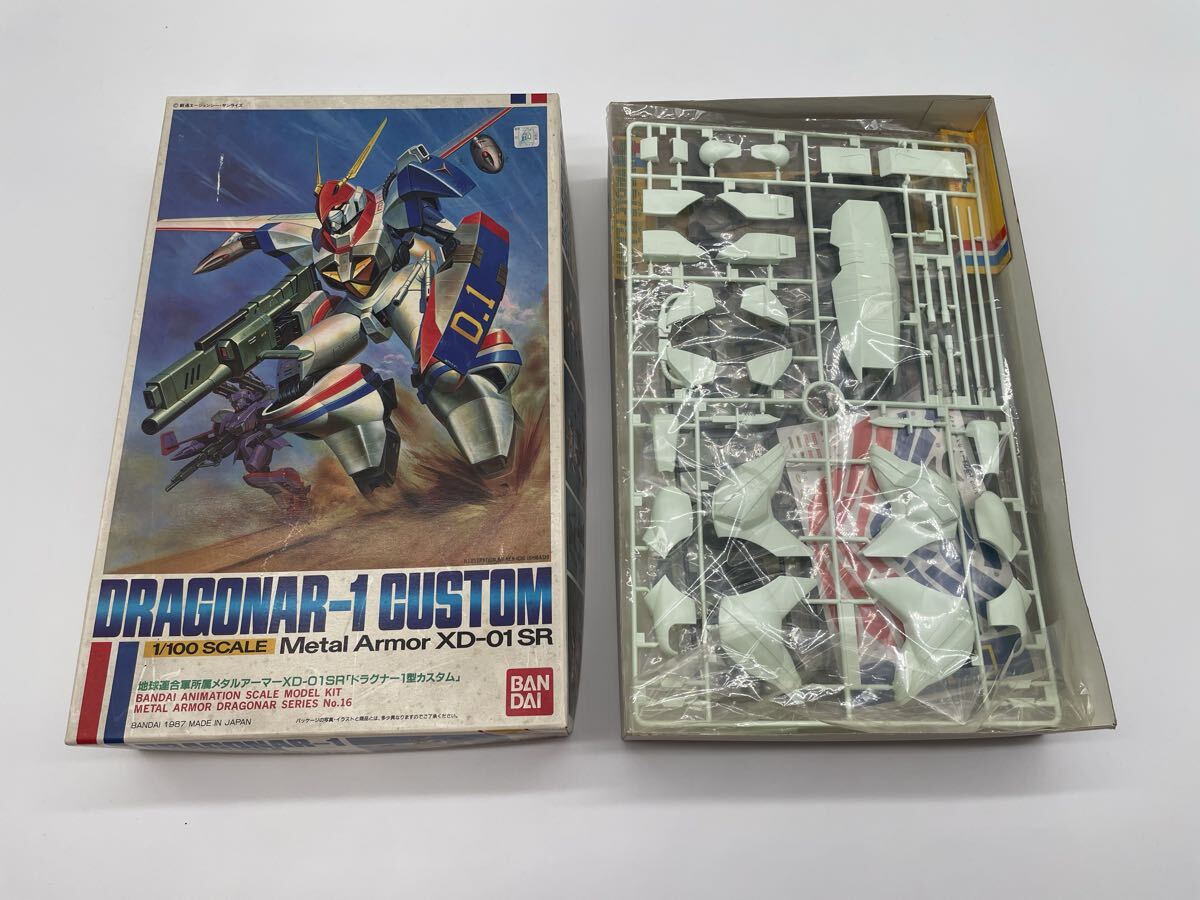 12247【ジャンク 未検品】機甲戦記ドラグナー 1/100 地球連合軍所属メタルアーマー XD-01SR ドラグナー1型カスタム