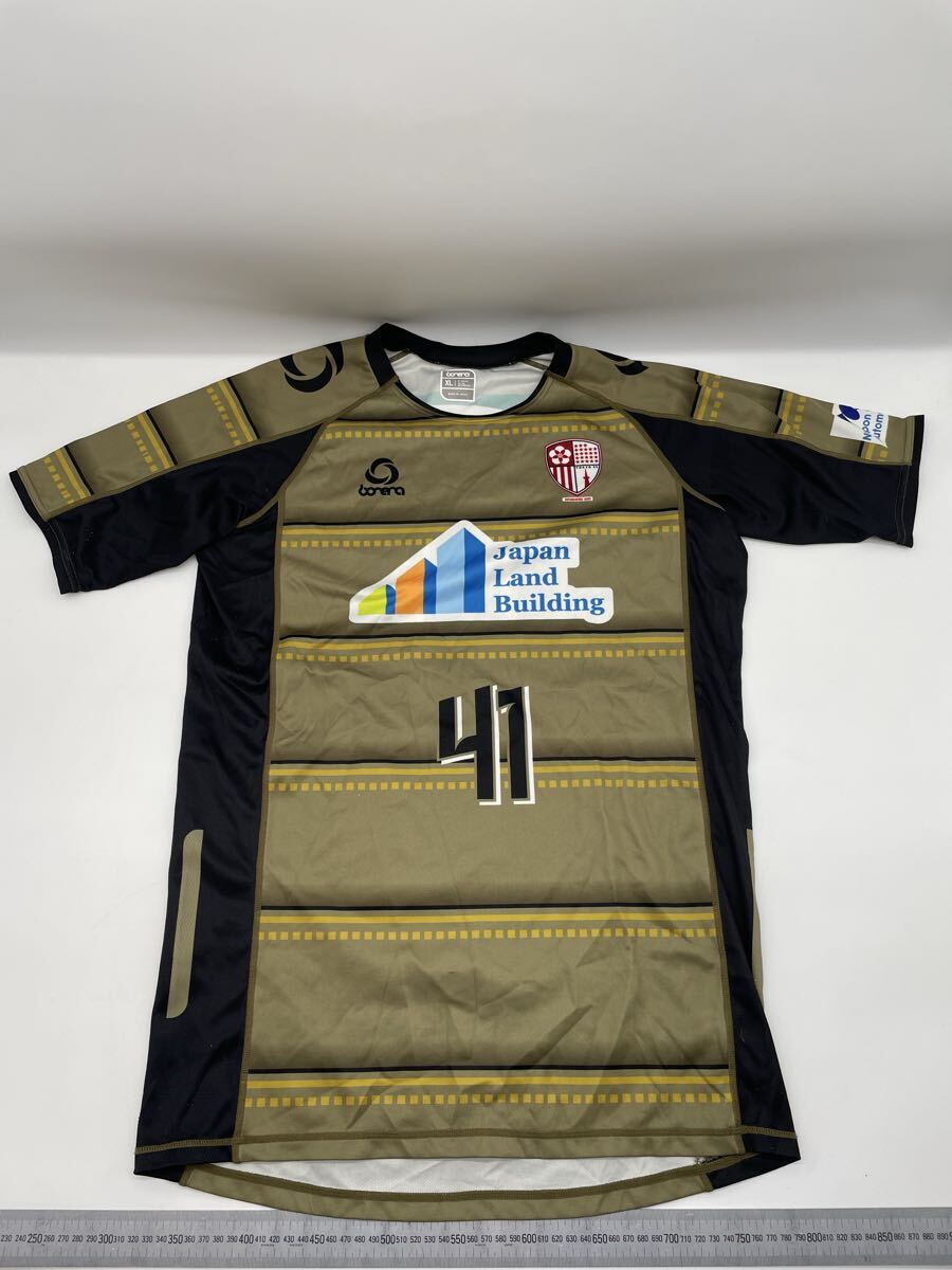 3-6【ジャンク 未検品】サッカー 関東サッカーリーグ 東京23fc ユニフォーム ゴールキーパー アウェイ #41