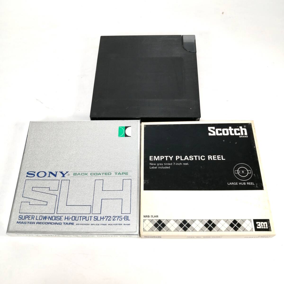 まとめ SONY SLH-72-275 NRB-7LHR 空リールケース オープンリール テープ 3点 セット メタルリール ソニー 現状品 
