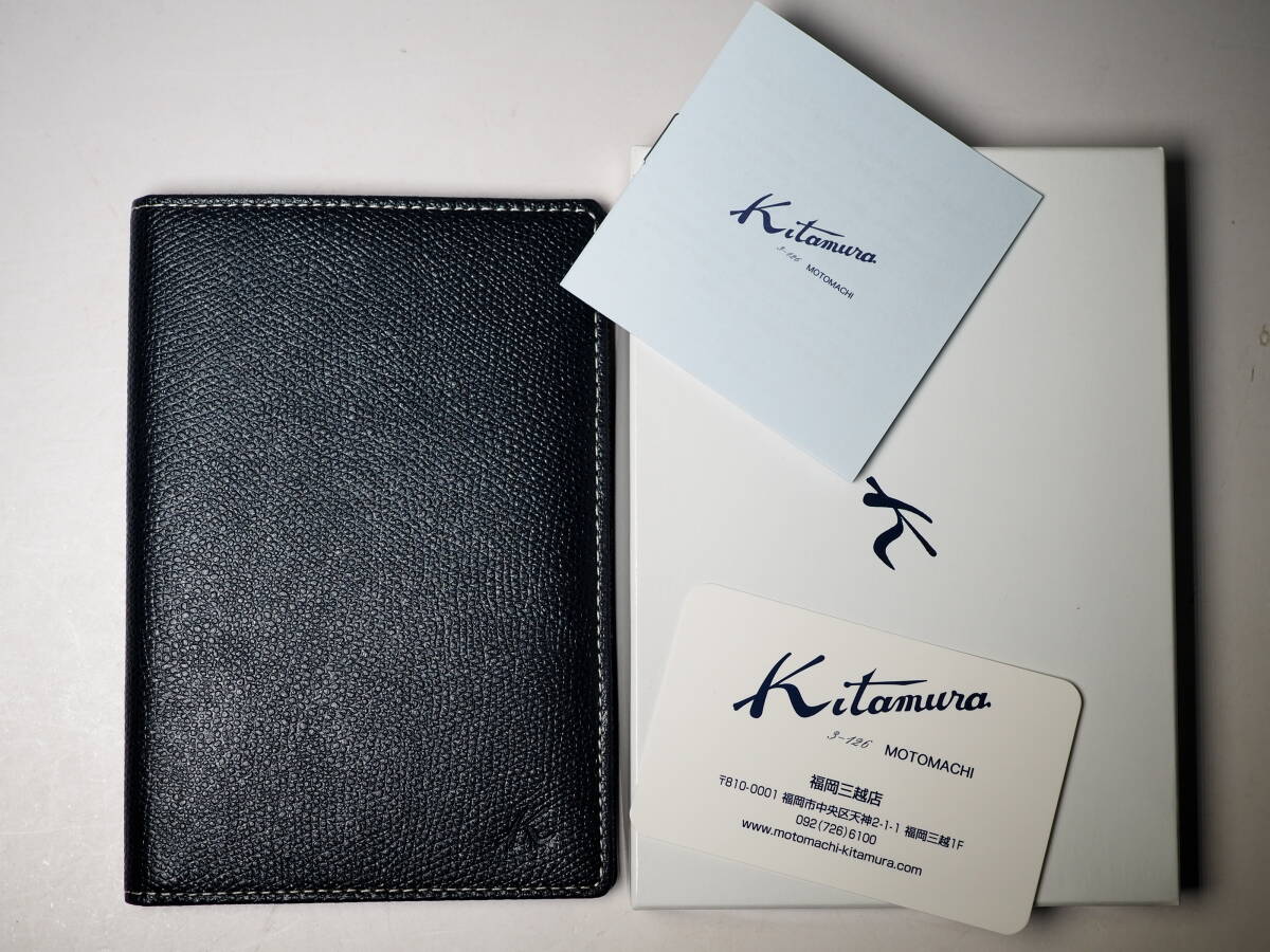 KITAMURA キタムラ　カードケース PH0343 濃紺　レザー　牛革　新品　未使用