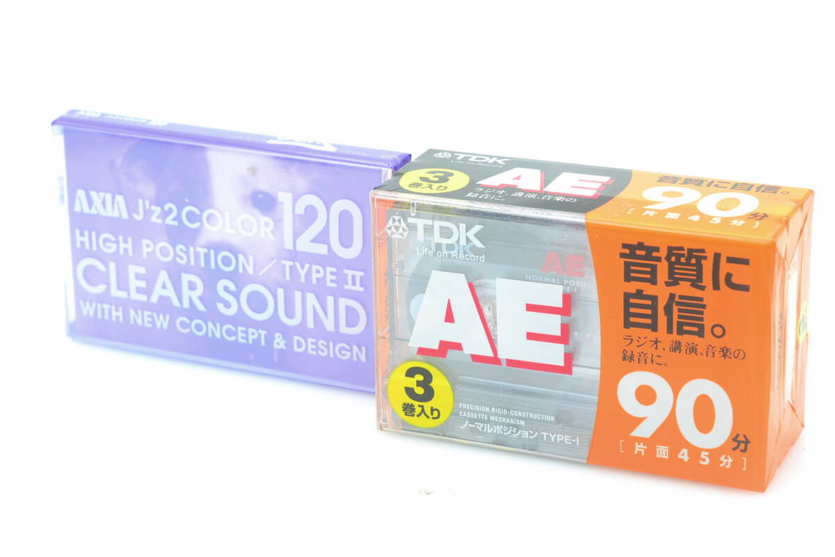 未開封 アクシア AXIA JZ2 COLOR 120HIGH POSITION 120分 1本 TDK AE 90 X3G TYPE-1 90分 3本