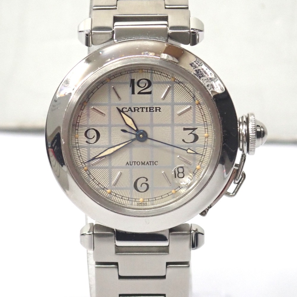 Ft633871 カルティエ 腕時計 パシャC 2324 W31023M7 シルバー系文字盤 ボーイズ CARTIER 中古