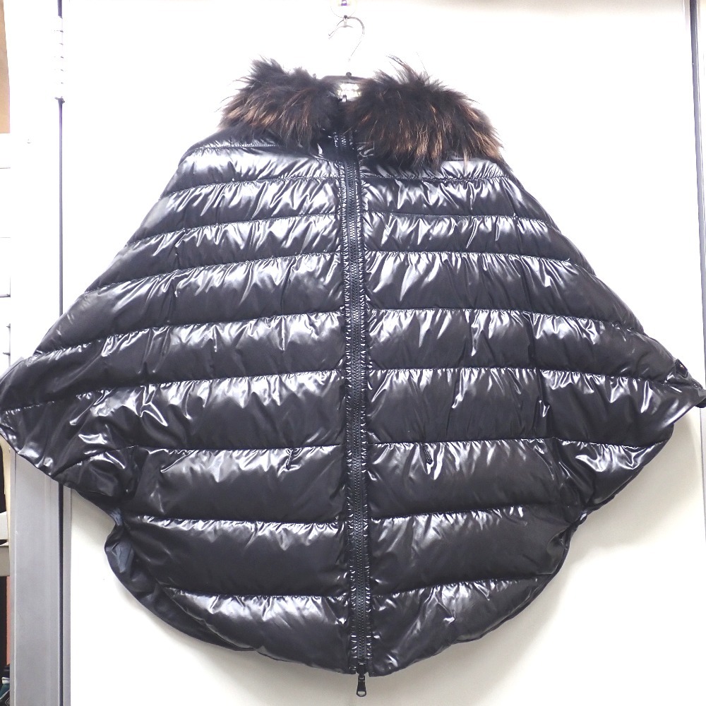 Ft1289241 タトラス ポンチョ ダウンポンチョ リバーシブル ブラック/カモフラ #01 レディース TATRAS 中古