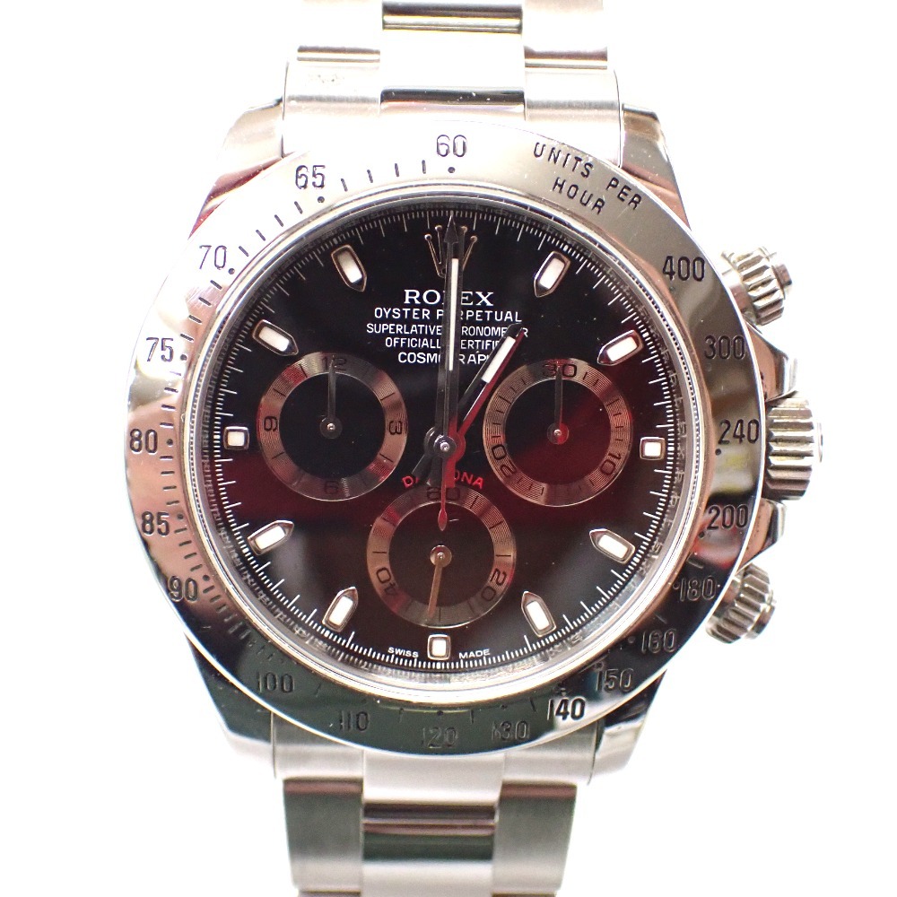 Ft1188811 ロレックス 腕時計 デイトナ 116520 ブラック文字盤 G番 メンズ ROLEX 中古