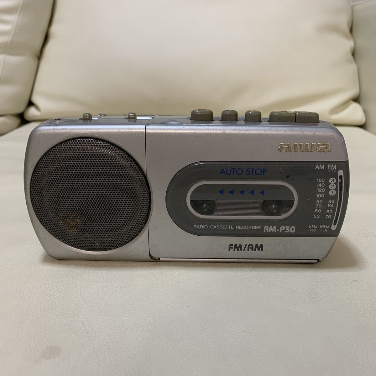 ☆IS-1127そ60 aiwa アイワ ラジオカセットレコーダー RM-P30 動作未確認☆