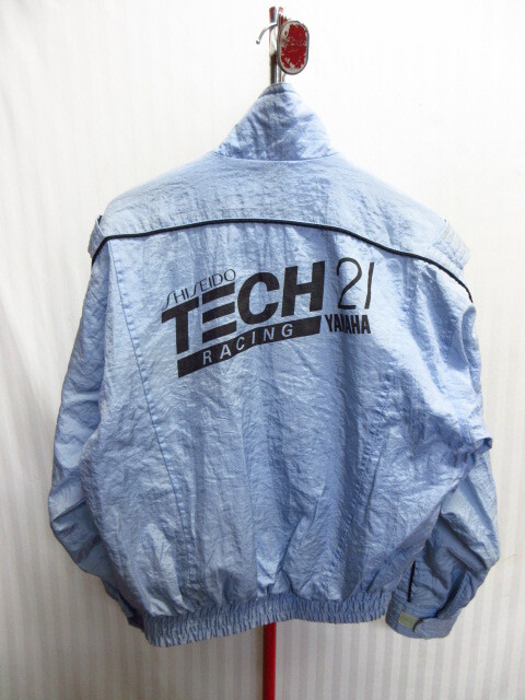 YAMAHA RACING　資生堂TECH21 ヤマハ レーシング　ナイロンジャンパー　メンズ 80sビンテージ レーシングジャケット チームジャンパー11111