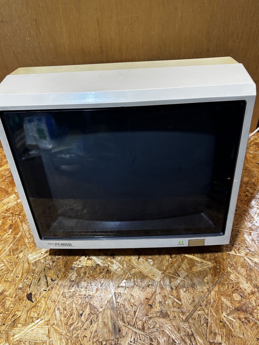 昭和レトロ NEC CRT モニターディスプレイ PC-8800シリーズ PC-KD551 通電確認のみ ジャンク