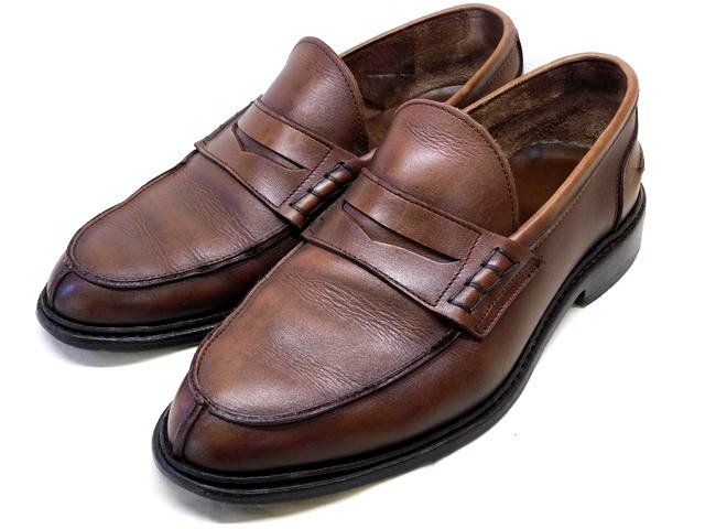 トリッカーズ TRICKERS BEAMS F別注 7956 CA サイズ6.5 約25～25.5cm △ レザー ブラウン 茶 ■ ローファー メンズ □7K