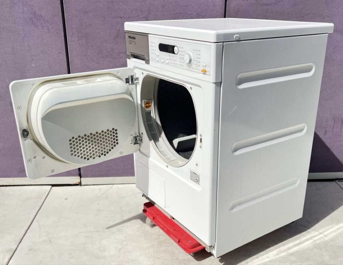 Miele ：T8822C 電気式乾燥機 ホワイト2017年中古品 左開き