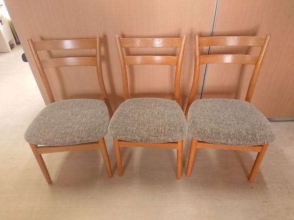 日進木工 NISSIN チェア ダイニングチェアー 3脚 アンティーク家具