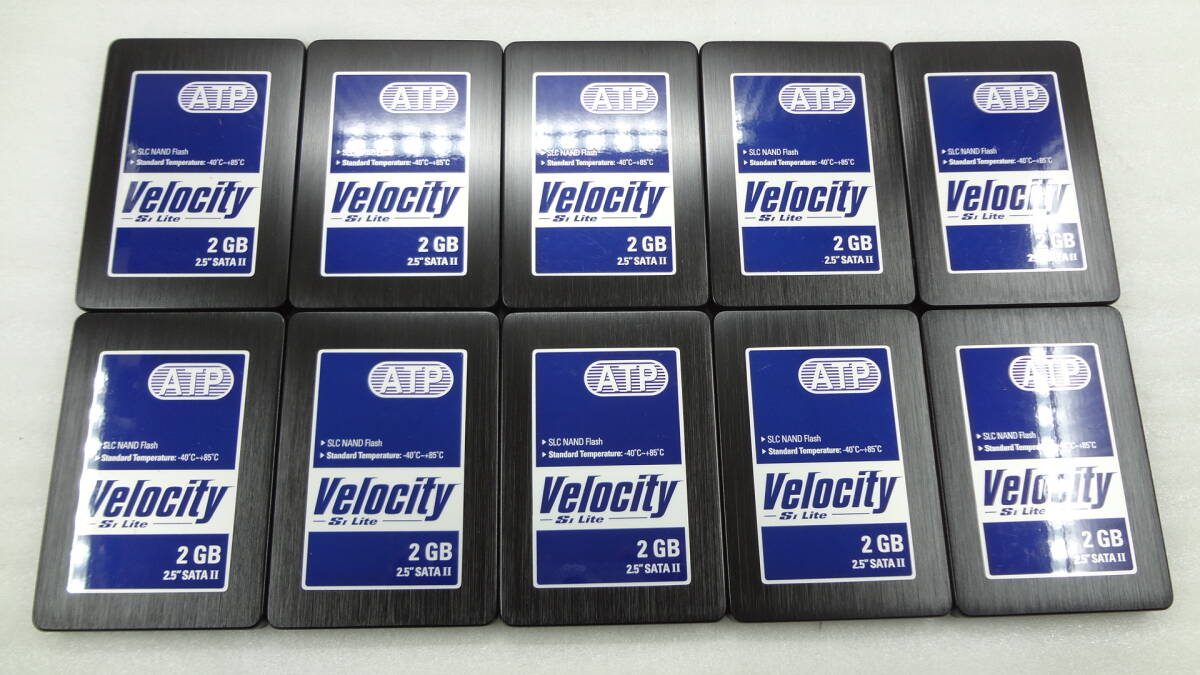 ATP Electronics Velocity SI Lite 工業向け2.5インチSSD AF2GSSCD-TY3 2GB SATA ×10個セット 中古動作品(G440)