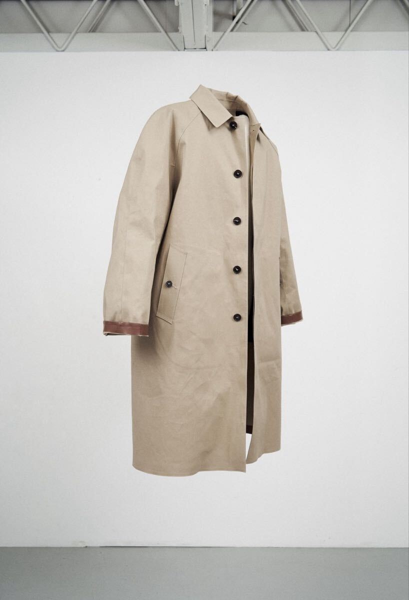 【美品】MACKINTOSH(マッキントッシュ）for Graphpaper（グラフペーパー） “DOUNREAY” FAWN 38/ステンカラー/ゴム引きコート/英国製/防水