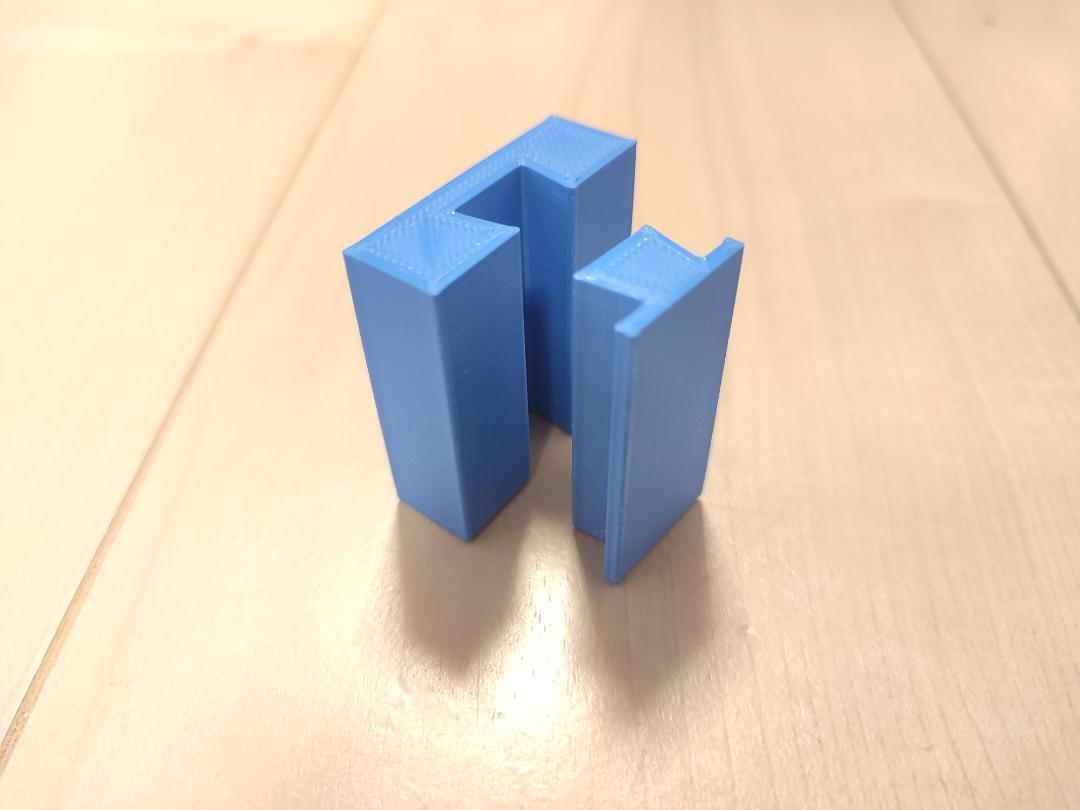 10個セット　レールホルダー（青）まとめ売り・片付け　検）自作・3D・プラレール・直線・曲線・等の整頓に