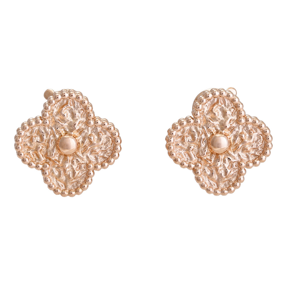 ヴァンクリーフ＆アーペル ヴィンテージアルハンブラ K18ローズゴールド ピアス 中古