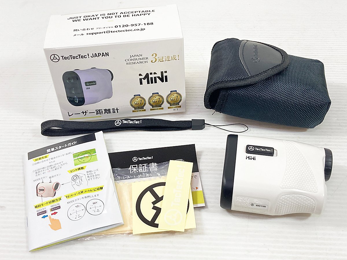 ∞ TecTecTec! テックテックテック ゴルフ レーザー距離計 MINI ミニ 傾斜モード 軽量 測定器 □H8