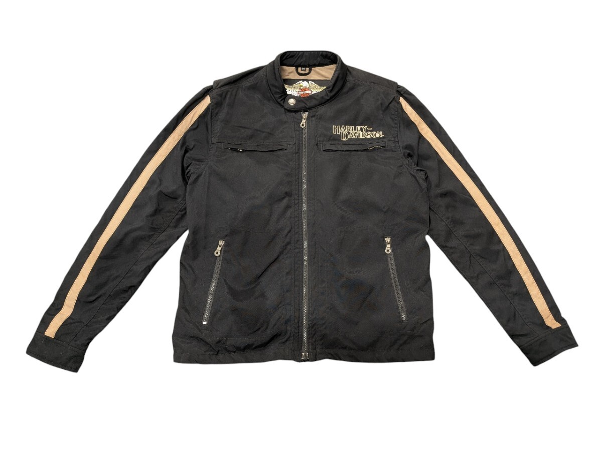 ★HARLEY DAVIDSON ジャケット　ハーレーダビッドソン Mサイズ/BLK/コットンナイロン★