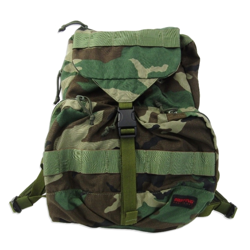 BRIEFING ブリーフィング FLAP SAC BRF284219 FLIGHT LIGHT フライトライト コーデュラ リュック ウッドランドカモ 61004254