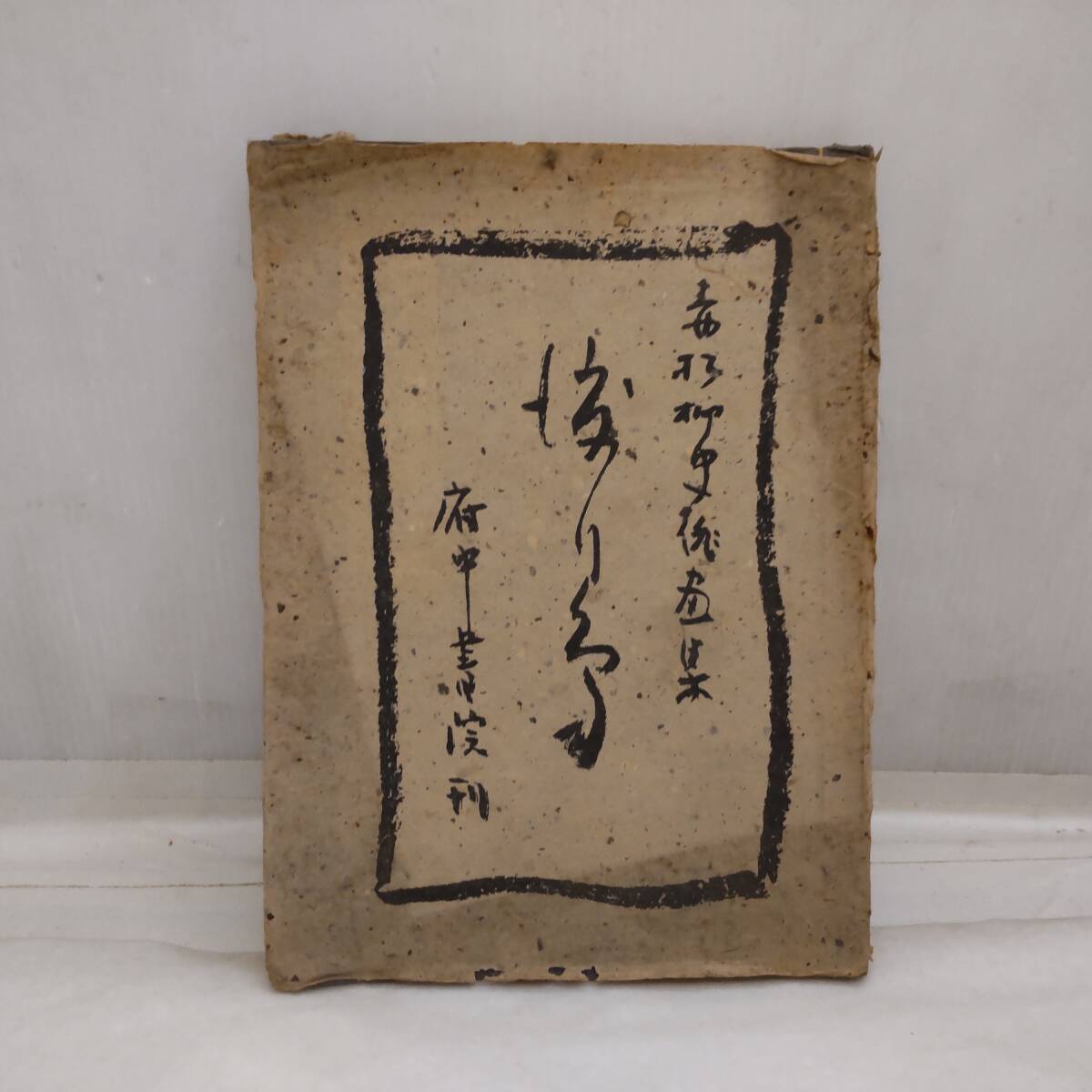 Y111308■古書 昭和23年発行 「赤松柳史 渡り鳥」 著者 赤松正次 府中書院 カラー印刷 和本 カバーに傷みあり■