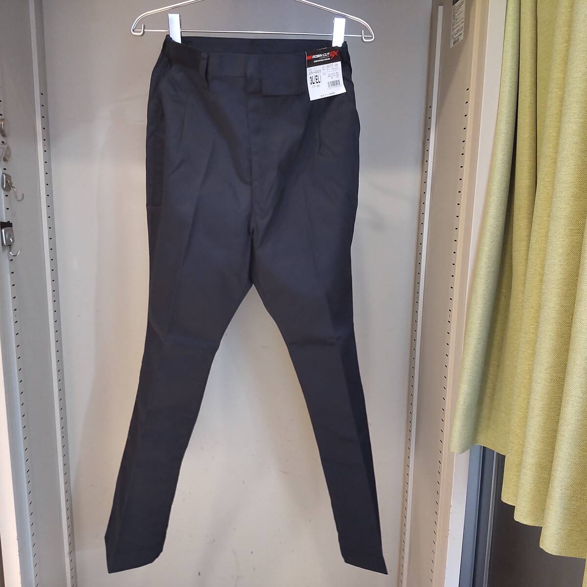 Y111707■⑦未使用 アイトス AZ-6573 秋冬用 ムービンカットEX レディースシャーリングパンツ 3L ワンタック ディープネイビー 保管品■