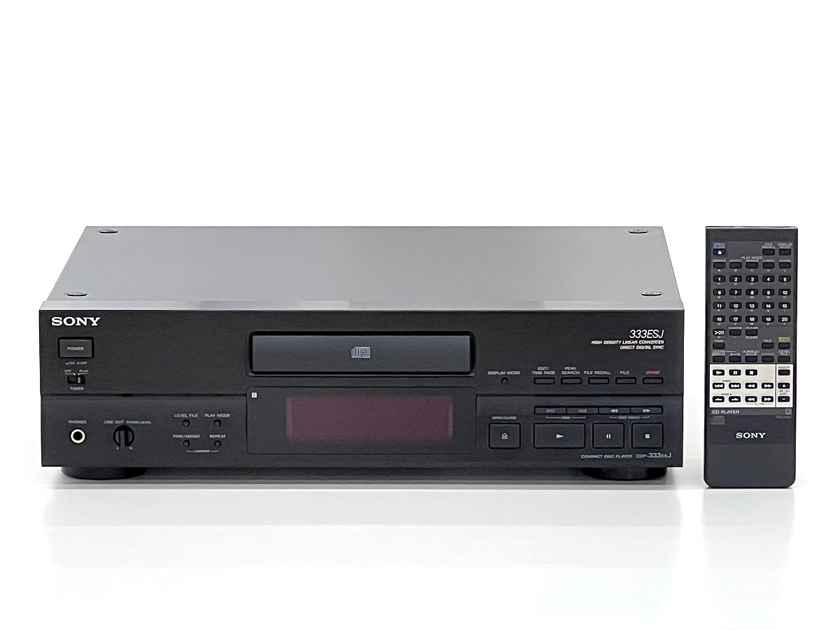SONY/ソニー COMPACT DISC PLAYER CDプレイヤー CDP-333ESJ リモコン付 音響機器 オーディオ機器