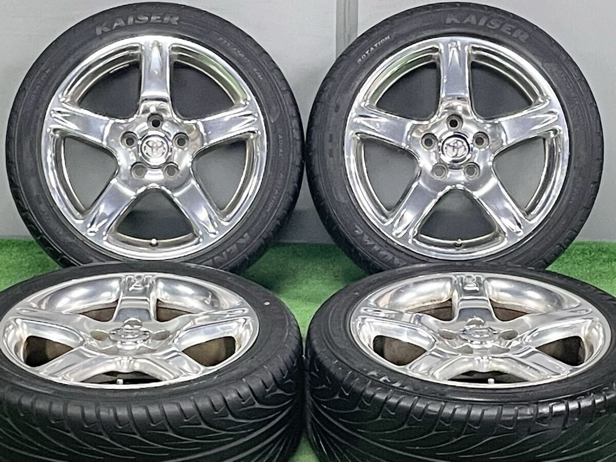 【希少！！】トヨタ アリスト ベルテックスエディション 純正 17in 8J +50 PCD114.3 4本 V300 JZS160 メッキ 車検 純正戻し TOYOTA 即納