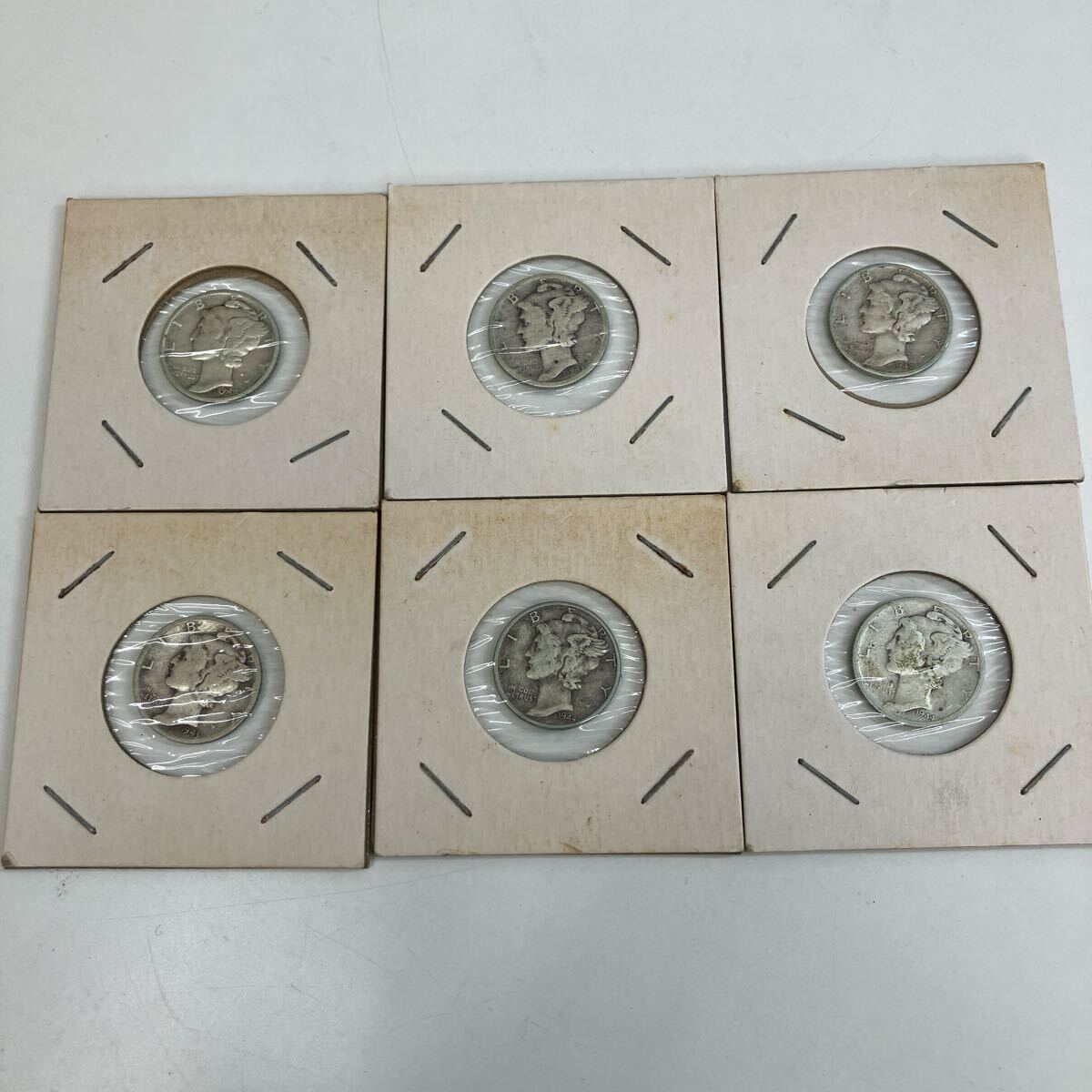 アメリカ 銀貨 古銭 コレクション 1942-1944 6枚セット SV900【8382】