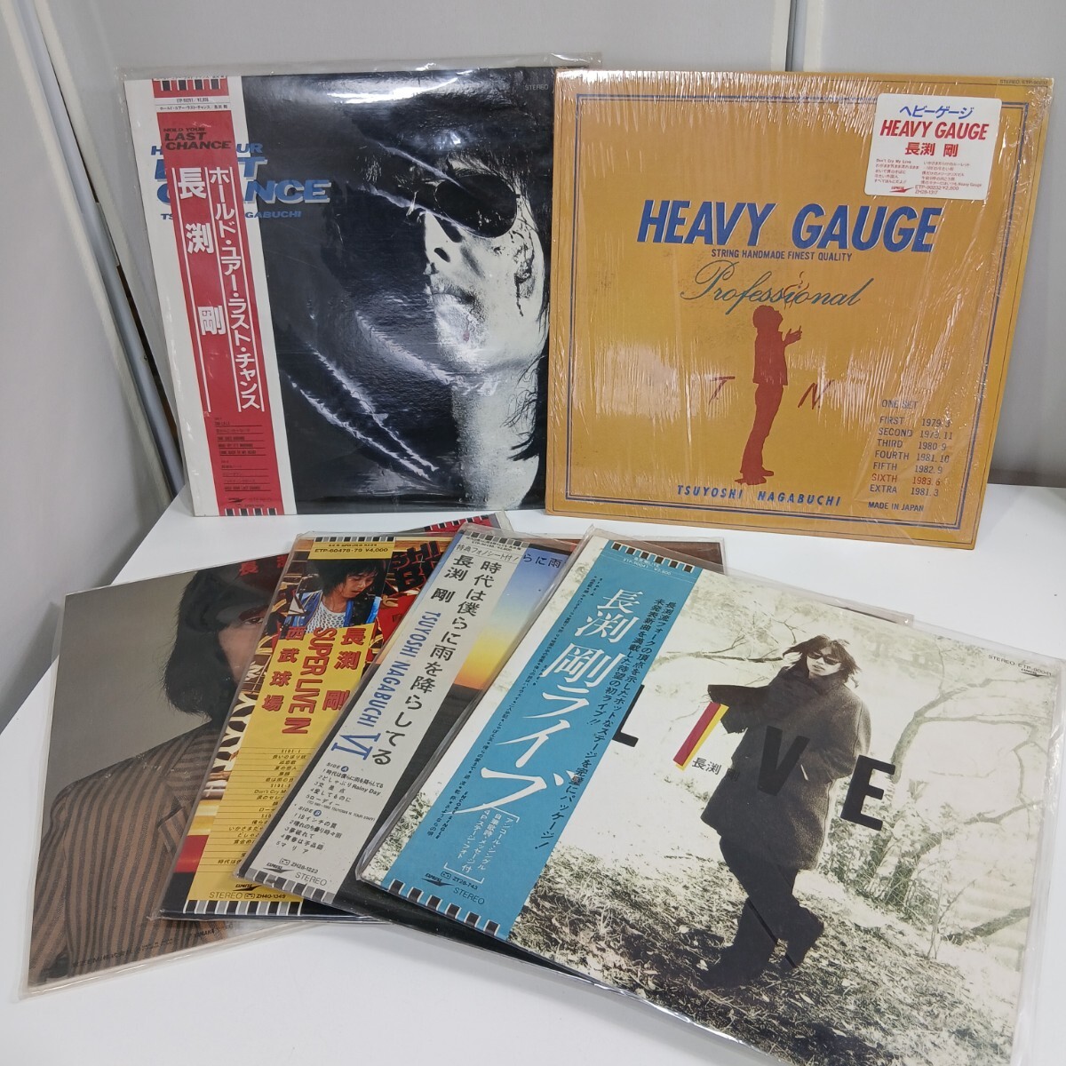 #879 長渕剛 レコード SUPER LIVE IN 西武球場 など含む６点セット/和歌山県にて引き取り大歓迎