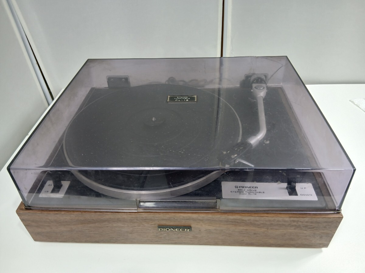 #965 ジャンク★Pioneer レコーダ レコードプレーヤー PL-12 ターンテーブル アンティーク/和歌山県にて引き取り大歓迎