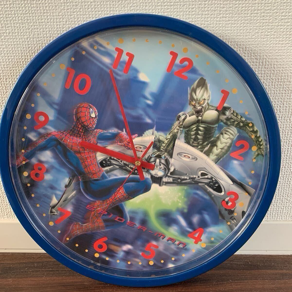 スパイダーマン　壁掛け時計　レア　